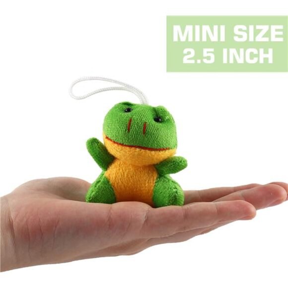 32 Piece Mini Plush Animal Toy Set, Cute Small Animals Plush Keychain Decoration - Picture 3 of 8